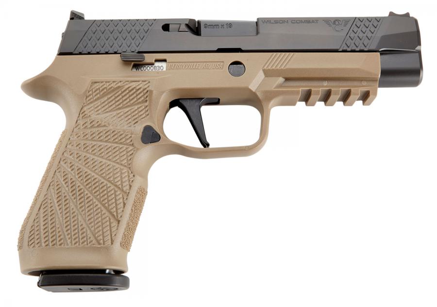 Handguns Wilson Combat 4.70" 9mm WILS SIG-WCP320F-9TATS P320 9MM TAN TUNE STRAIT TR • Model: 4.70"